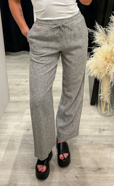 FREEQUENT Lava pants - morel melange