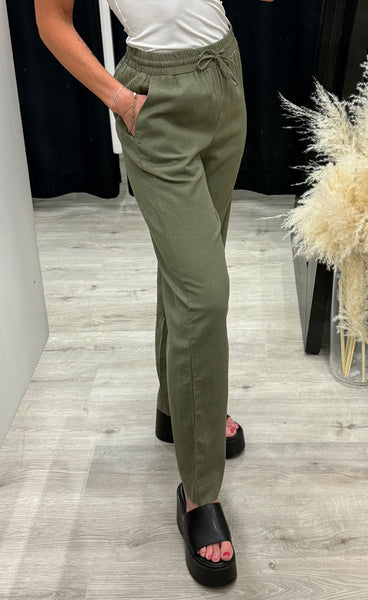 FREEQUENT Lava pants - deep lichen green