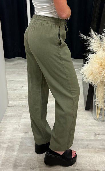 FREEQUENT Lava pants - deep lichen green
