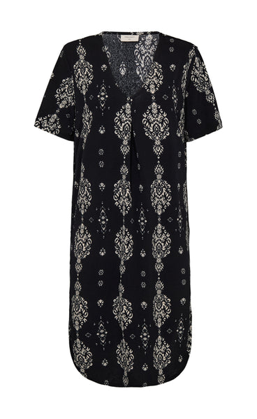 FREEQUENT Floi dress - black w. off-white