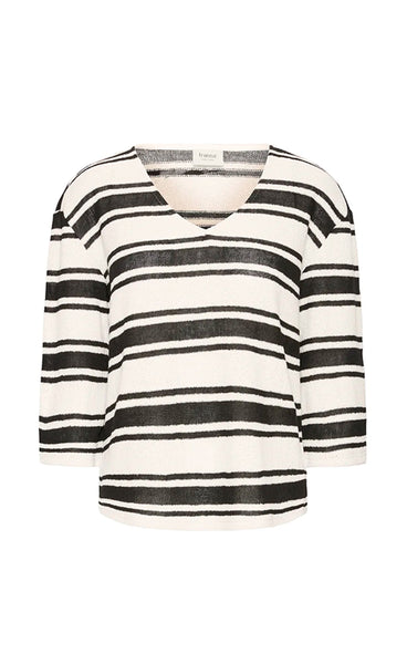 Imani tee 1 - black stripe