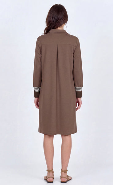 Camille dress - brown mix