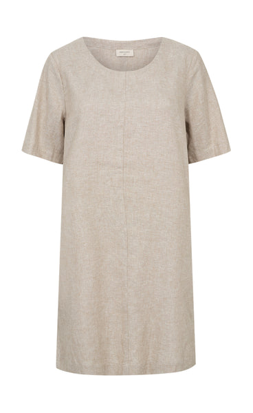 FREEQUENT Lavasi dress - sand melange w. silver