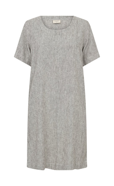 FREEQUENT Lava dress - coffe bean w. off-white