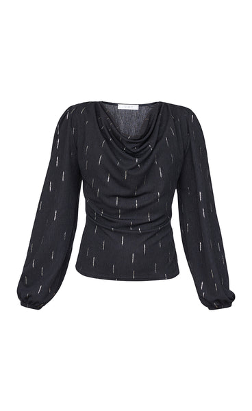 Cash top - black/gold