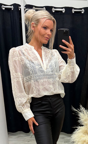 Denia shirt - bone mix