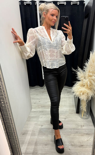Denia shirt - bone mix