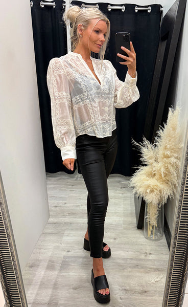Denia shirt - bone mix