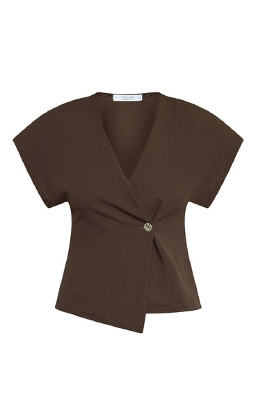 Gevela soft vest - dark brown