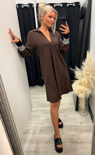 Camille dress - brown mix