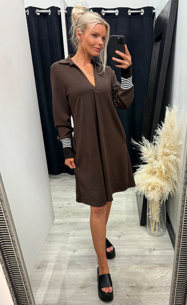 Camille dress - brown mix