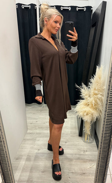 Camille dress - brown mix
