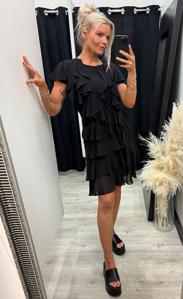 Dot dress - black