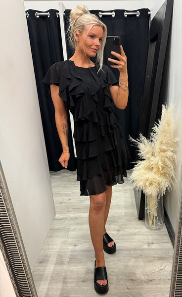 Dot dress - black