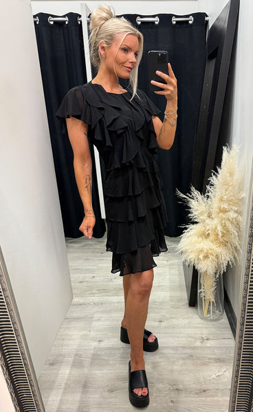 Dot dress - black