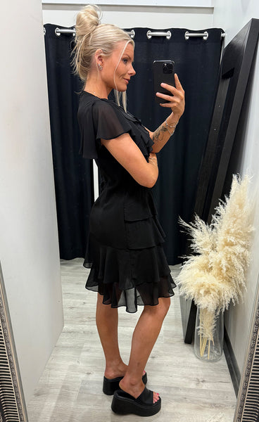 Dot dress - black