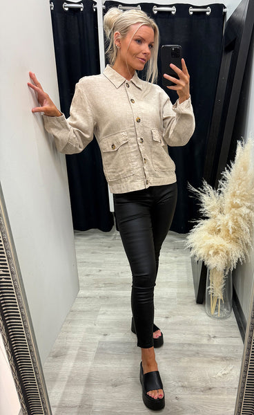 FREEQUENT Lava jacket - sand melange