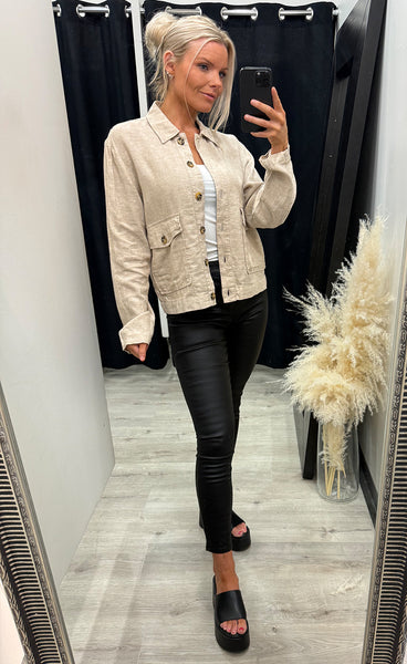 FREEQUENT Lava jacket - sand melange