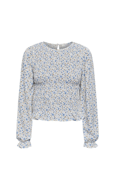 Nix blouse - light blue flower