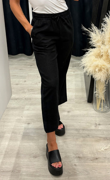 FREEQUENT Lava ankle pants - black
