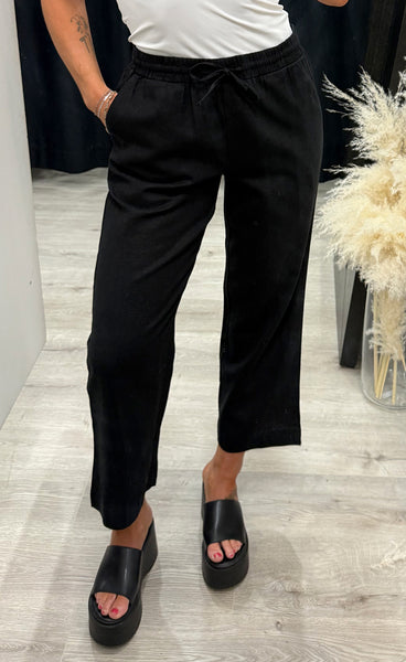 FREEQUENT Lava ankle pants - black