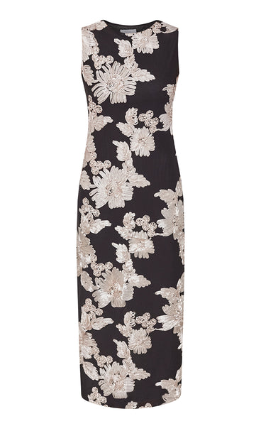 Sis dress - black/champagne