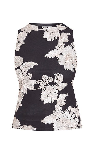 Sis top - black/champagne