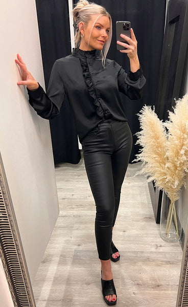 Paisley blouse - black