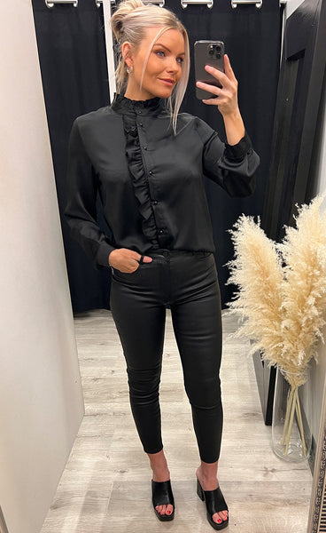 Paisley blouse - black