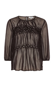 Githa mesh blouse - brown