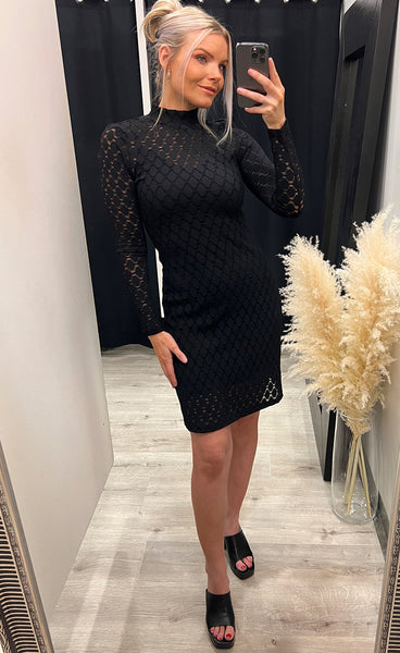 Acella turtle dress - black