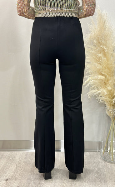 Marcia high waisted flared pants - black