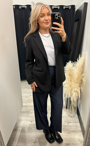 Kate oversize blazer - black