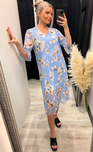 Khloe dress - powder blue