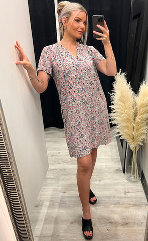 Hella dress 1 - ecru mix