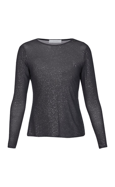 New gani top - black/silver
