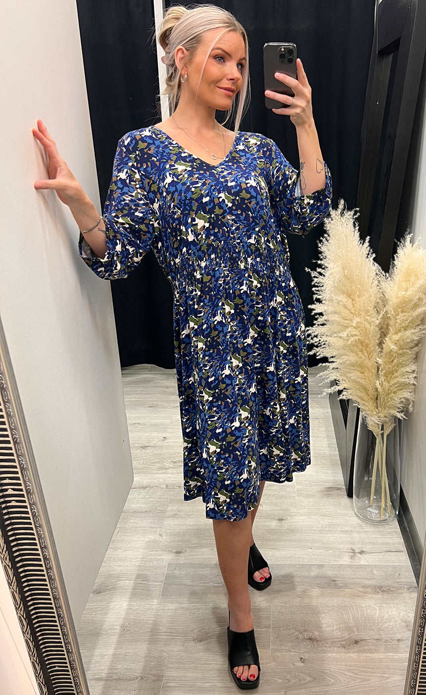 Dina dress - midnight mix