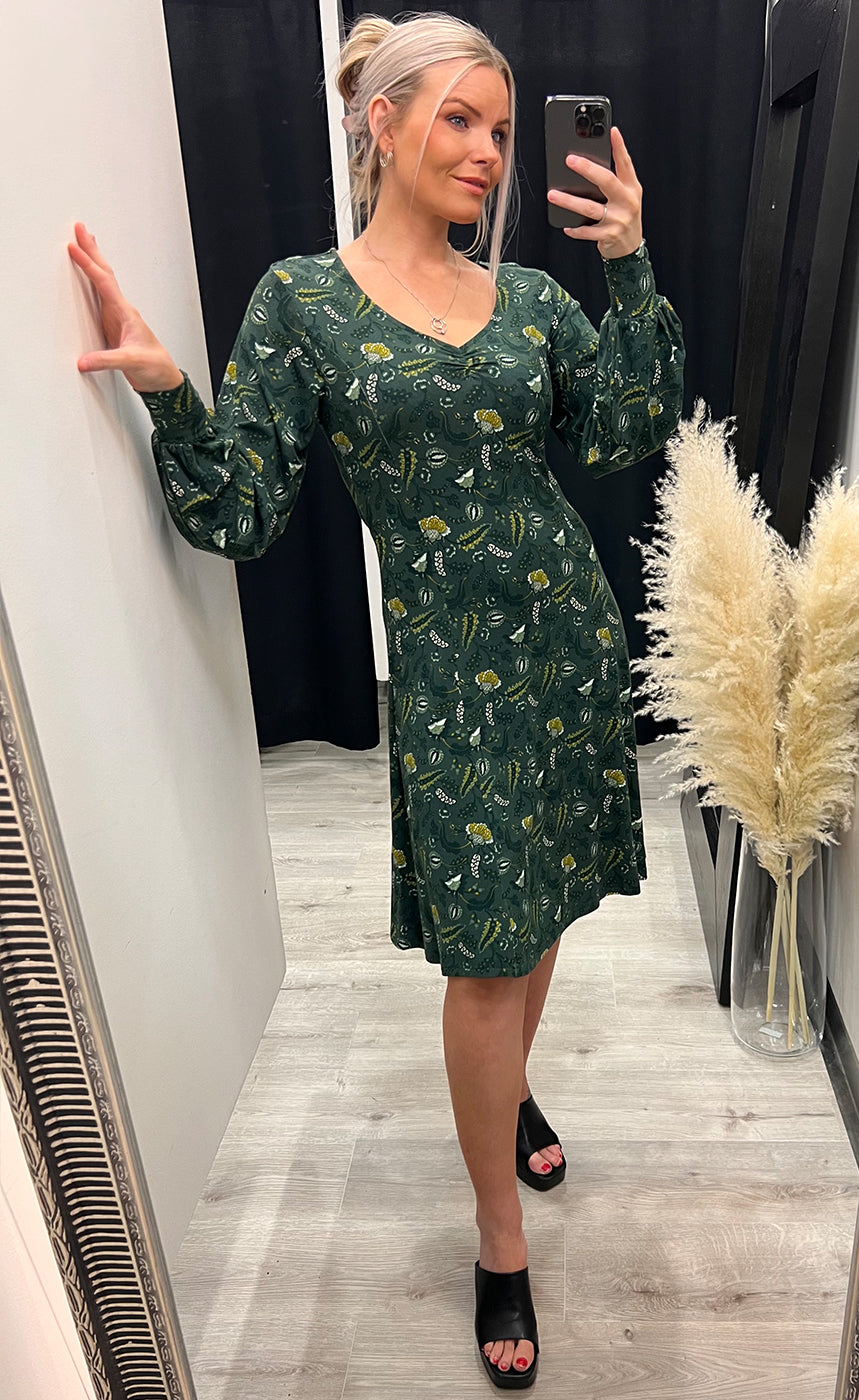Ann dress - green mix