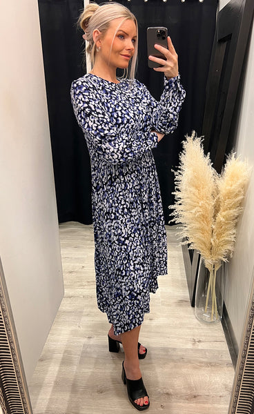 Freysa dress - navy mix