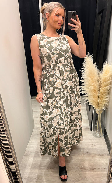 Sami dress - green mix