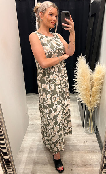 Sami dress - green mix