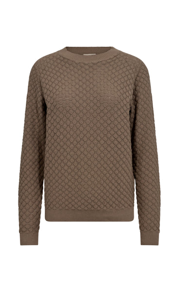 FREEQUENT Dodo diamo pullover - desert taupe