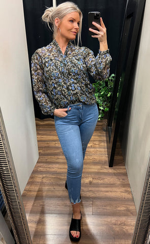 Chic blouse - black mix