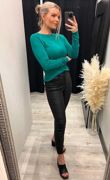 Pimba basic pullover - cadmium green