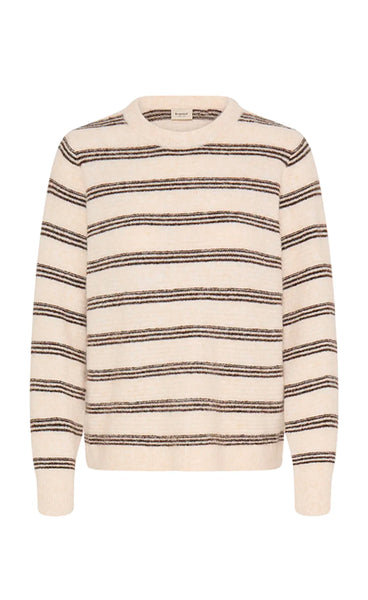 FRANSA Kendra pullover 4 - oatmeal stripe