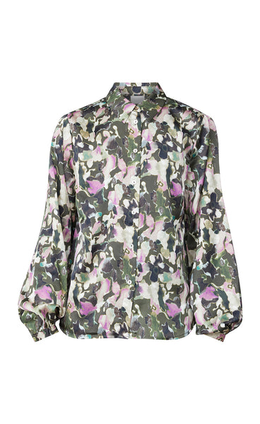 Gada shirt - pine/plum
