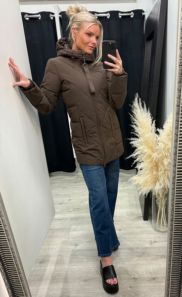 FRANSA Maise jacket 5 - hot fudge