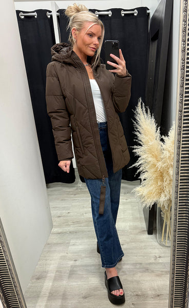 FRANSA Maise jacket 5 - hot fudge