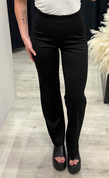 Piny olana wide pants - black/stripe