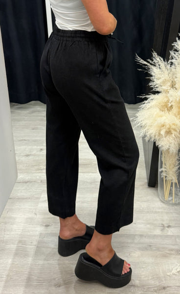 FREEQUENT Lava ankle pants - black